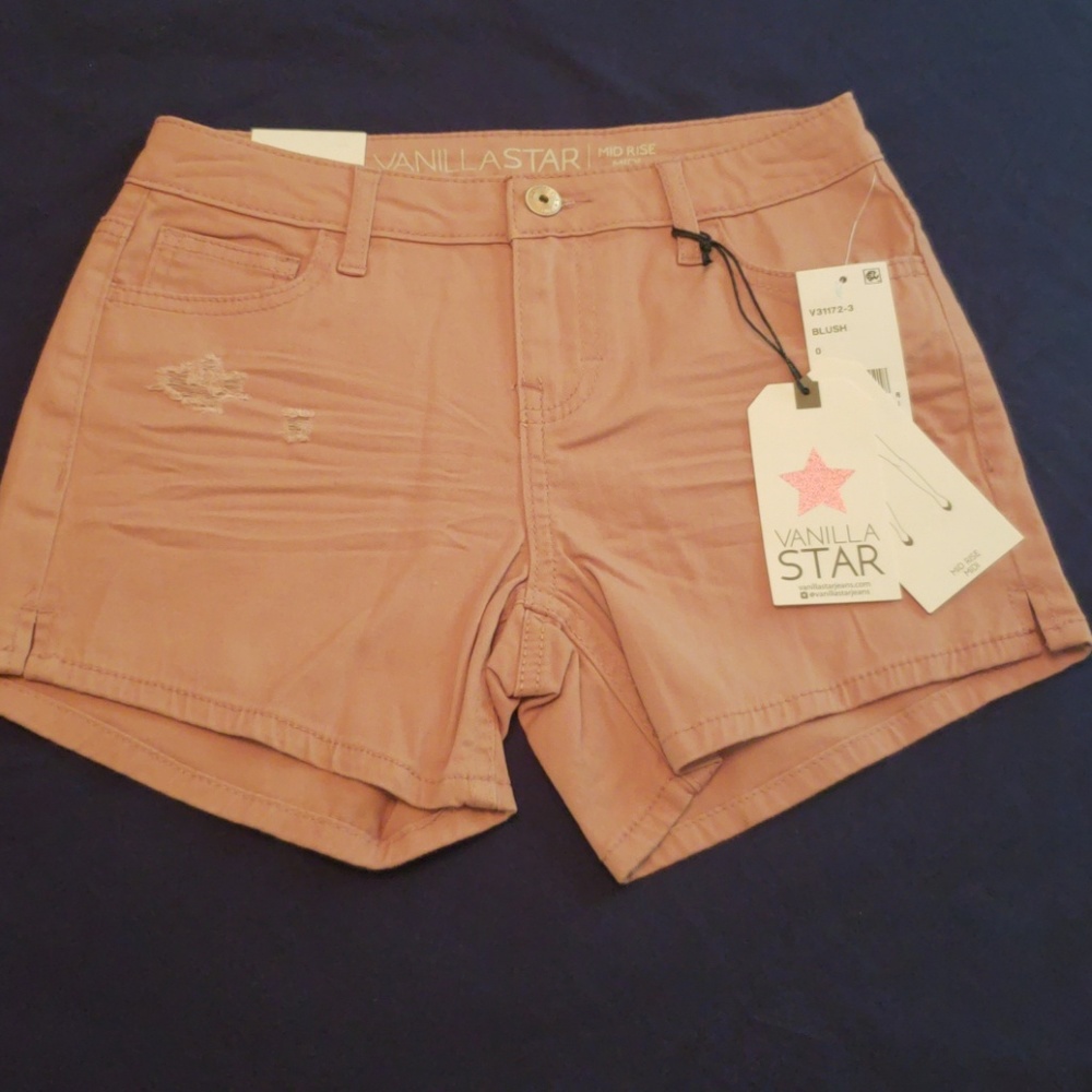 NWT Juniors Vanilla Star Blush Shorts